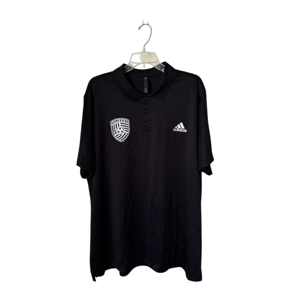 Adidas Black 2X United Soccer Coaches Polo Shirt